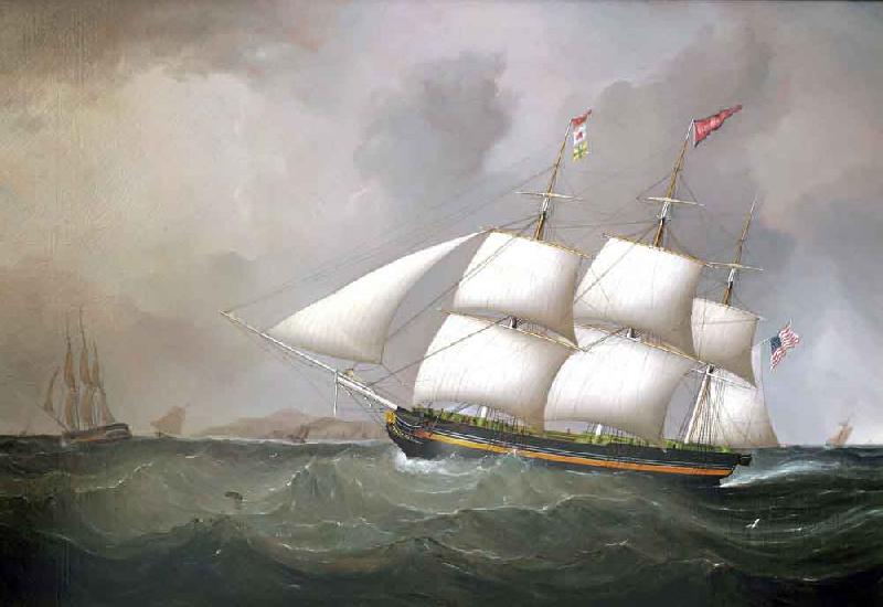 Samuel Walters American Packet VICTORIA off Holyhead oil painting image
